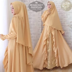 Gamis Hijau Polos Reseller