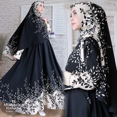 Gamis Abu Abu Polos Niqab Ecer