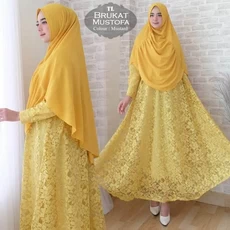 Gamis Hijau Muda Murah Ecer