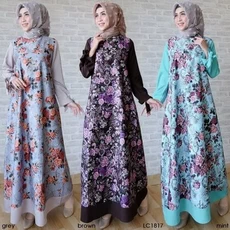 Gamis Slim Fit Wanita Polos Terbaru