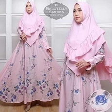 Gamis Dusty Ungu Niqab Grosir