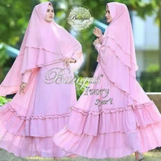 Gamis Shafira Model Terbaru Cadar Ecer