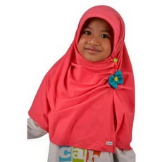 Kerudung Anak Warna Putih SMP Terbaru