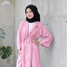 Gamis Bahan Wolfis Syari Grosir