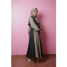 Gamis Kombinasi Niqab Dropship