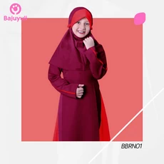 TK0018 Baju Gamis Anak Warna Marun Lucu Terbaru