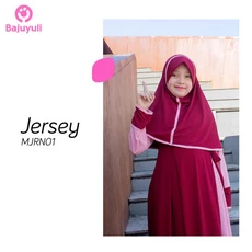TK0022 Baju Gamis Anak Warna Marun Pink Syari Terbaru