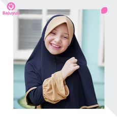 TK0028 Gamis Anak Warna Navy Syari Terbaru