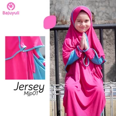 TK0042 Gamis Anak Warna Pink Syari Murah