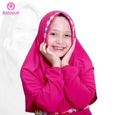 TK0047 Baju Gamis Anak Perempuan Warna Pink Syari Murah