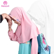 TK0065 Baju Muslim Anak Perempuan Warna Pink Hijau Polos Murah