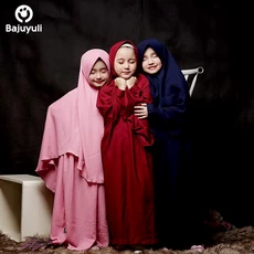 TK0067 Baju Muslim Anak Warna Pink Maroon Navy Syari Murah