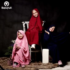 TK0073 Baju Muslim Anak Warna Pink Navy Marun Lucu Terbaru
