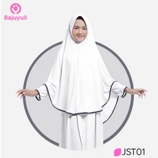 TK0075 Baju Gamis Anak Perempuan Warna Putih Polos Terbaru