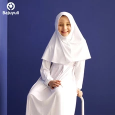 TK0077 Baju Muslim Anak Warna Putih Polos Murah