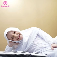 TK0080 Gamis muslim anak Warna Putih Syari Terbaru