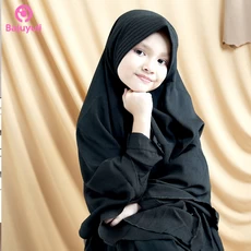 TK0113 Gamis Anak Perempuan Hitam Modern Best Seller