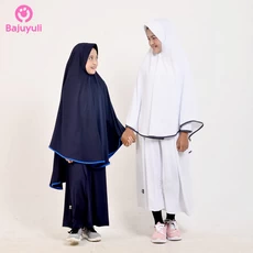 TK0157 Baju Muslim Anak Navy Putih Modern Terbaru