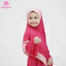 TK0166 Baju Gamis Anak Pink Dusty Modern Terbaru