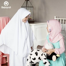 TK0175 Baju Muslim Anak Warna Putih Hijau Modern Murah