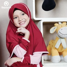 TK0224 Baju Gamis Anak Marun Pink 1 sd 12 Tahun TPA