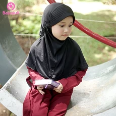 TK0229 Baju Muslim Gamis Anak Perempuan Marun 1 sd 12 Tahun Terbaru