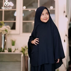 TK0237 Baju Gamis Anak Perempuan Warna Navy Modern Terbaru