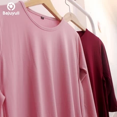 TK0287 Baju Muslim Anak Basic Pink Marun 1 sd 12 Tahun Terbaru