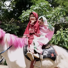 TK0334 Baju Muslim Anak Perempuan Warna Marun Pink Kuda 1 sd 12 Tahun Anak Tanggung