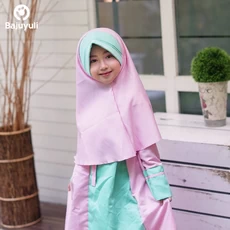 TK0351 Gamis Anak Perempuan Warna Pink 1 sd 12 Tahun Murah