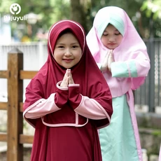 TK0433 Baju Gamis Anak Perempuan Warna Mohon Maaf Terbaru Tanggung