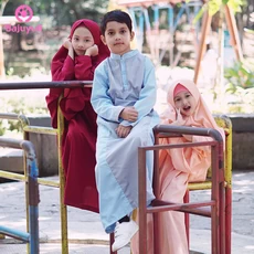 TK0482 Baju Muslim Anak Warna Gamis Koko Bermain Terbaru 2023 Tanggung