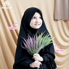 TK0484 Baju Anak Gamis Kombinasi Hitam Bunga Terbaru 2 thn