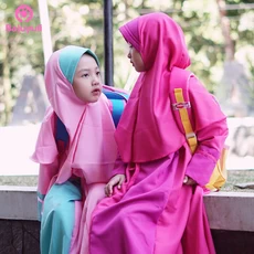 TK0520 Baju Gamis Anak Perempuan Warna Pink Belajar Sekolah Terbaru Shahia