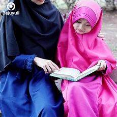 TK0521 Gamis Muslim Anak Warna Pink Belajar Terbaru 2023 1 thn