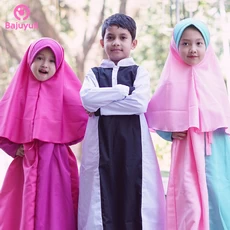 TK0526 Baju Gamis Anak Kombinasi Pink Hitam Jubah Koko Terbaru 2023 Shahia