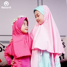 TK0562 Baju Gamis Anak Kombinasi Adek Kaka Pink Polos Naura