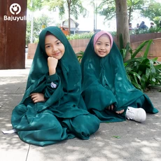 TK0582 Baju Muslim Anak Perempuan Kombinasi Hijau Adek Kakak Terbaru 2023 Naura