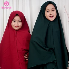 TK0601 Baju Muslim Anak Warna Marun Hijaubotol Terbaru Naura