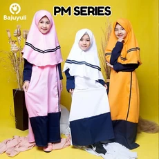 TK0635 Baju Muslim Anak Warna Pm Series Lucu Upright