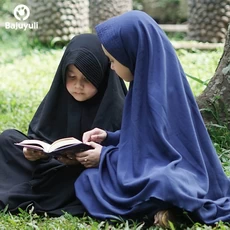 TK0692 Gamis Muslim Anak Warna Hitam Navy Baca Murah Shahia Hijab