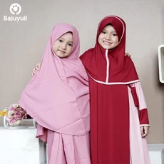 TK0720 Gamis Anak Warna Dusty Marun.Jpg Terbaru 2023 Tanggung