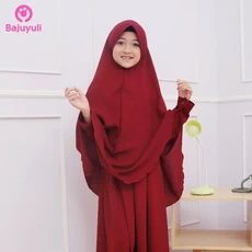 TK0721 Baju Muslim Anak Warna Hai Marun.Jpg Polos Rabbani