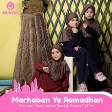 TK0743 Gamis Muslim Anak Warna Marhaban Ya Ramadhan.Jpg Modern Rabbani